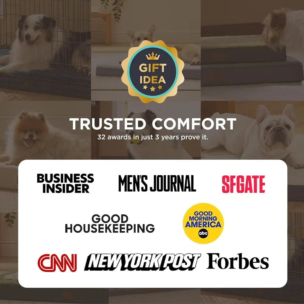 Orthopedic Extra Large Dog Bed with Removable Cover for Pets up to 100 lbs