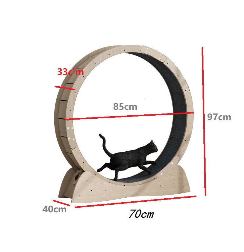 Rouleau de tapis roulant silencieux pour chat, grand, pour l'exercice de perte de poids