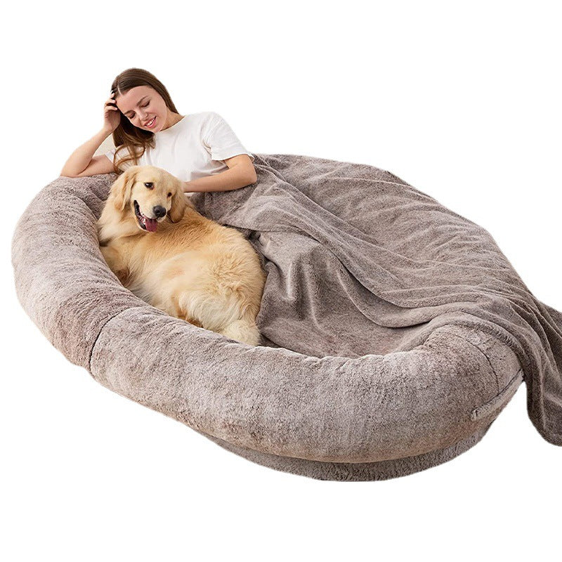 Grand Lit pour Chien Doux et Moelleux pour Humains
