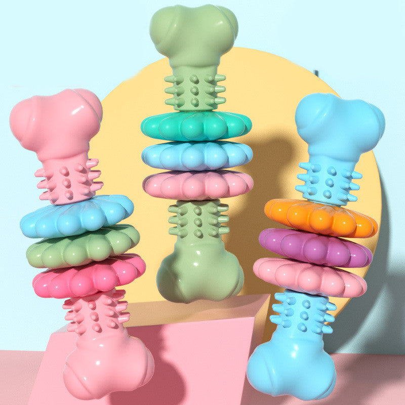 Jouets de dentition à mâcher résistants aux morsures en forme d'os