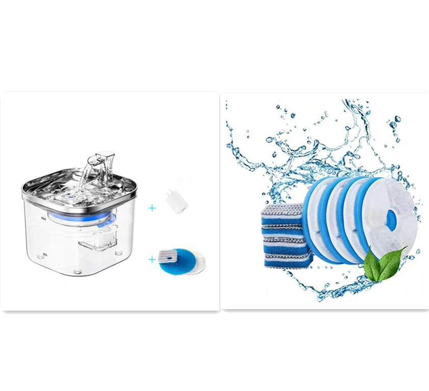 Pet Cat/Dog Stainless Steel Automatic water feeder
