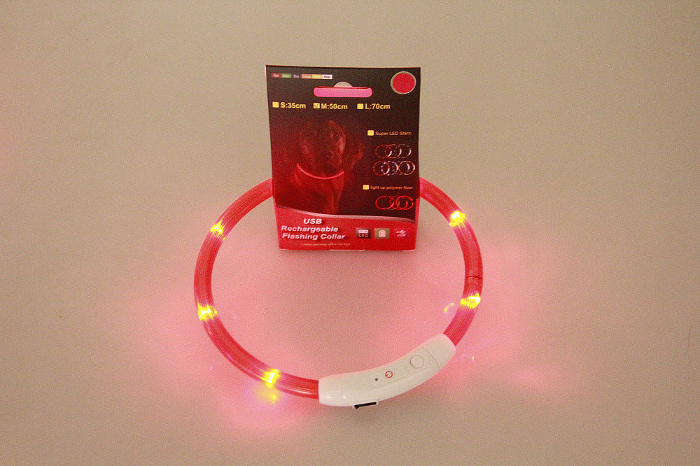 Collier lumineux pour animaux USB