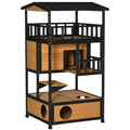 Niche en bois pour chats d'extérieur, Abri pour chats errants, Arbre à chaton