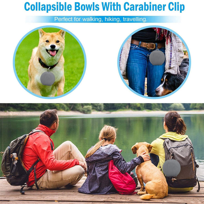 Gamelle double pliable pour animaux de compagnie