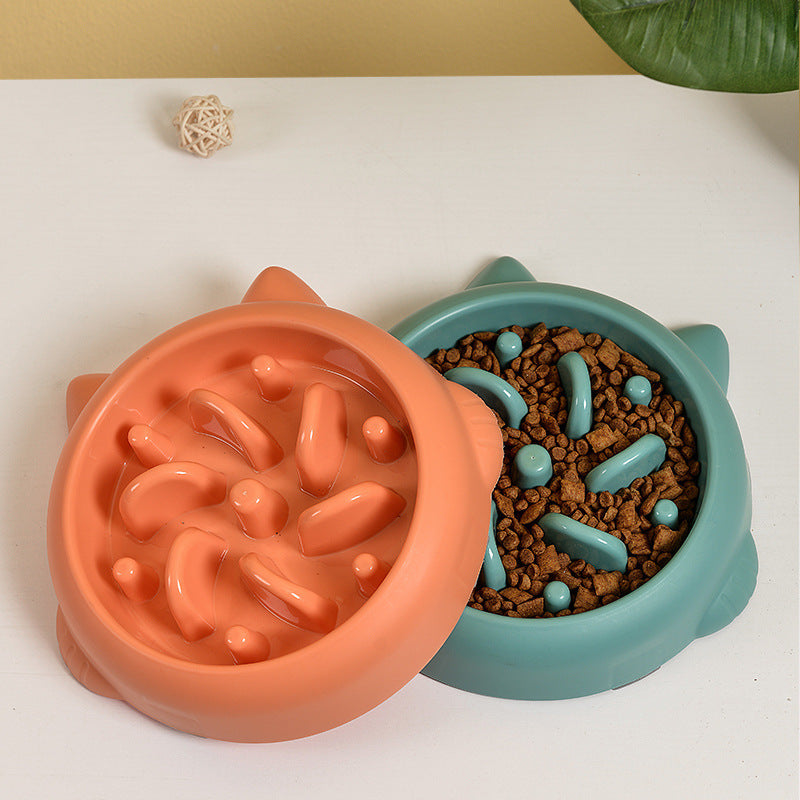 Gamelles anti-glouton pour animaux de compagnie (chien, chat)
