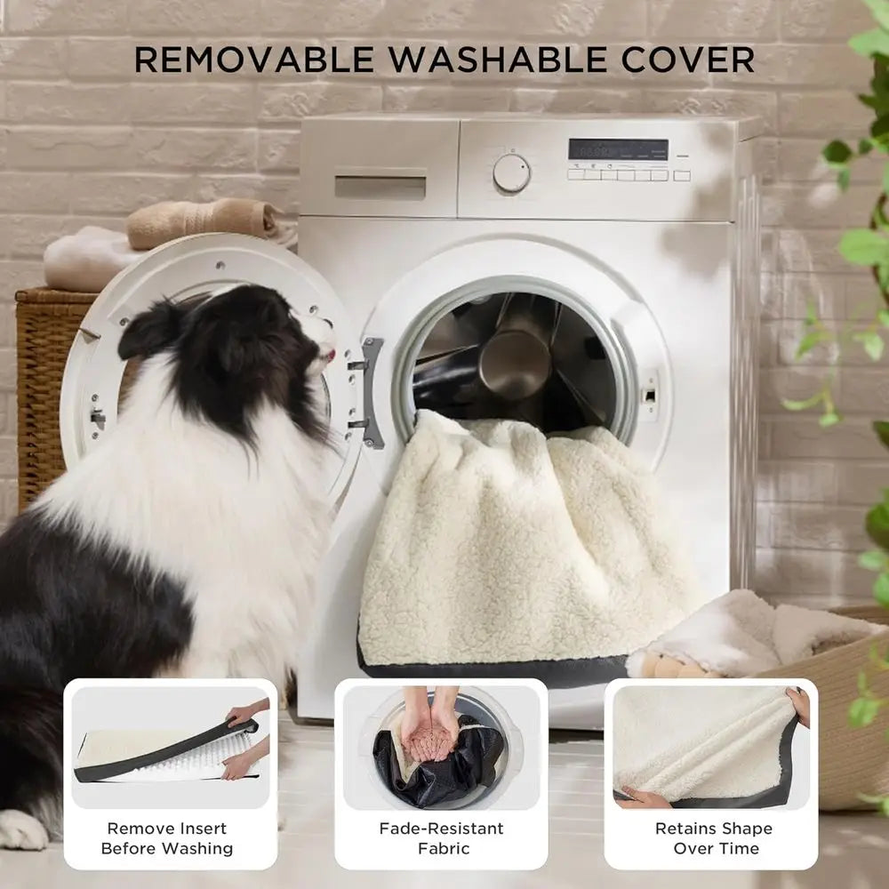 Orthopedic Extra Large Dog Bed with Removable Cover for Pets up to 100 lbs