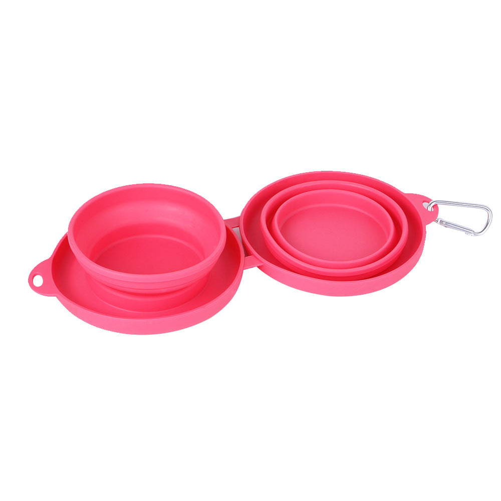 Gamelle double pliable pour animaux de compagnie