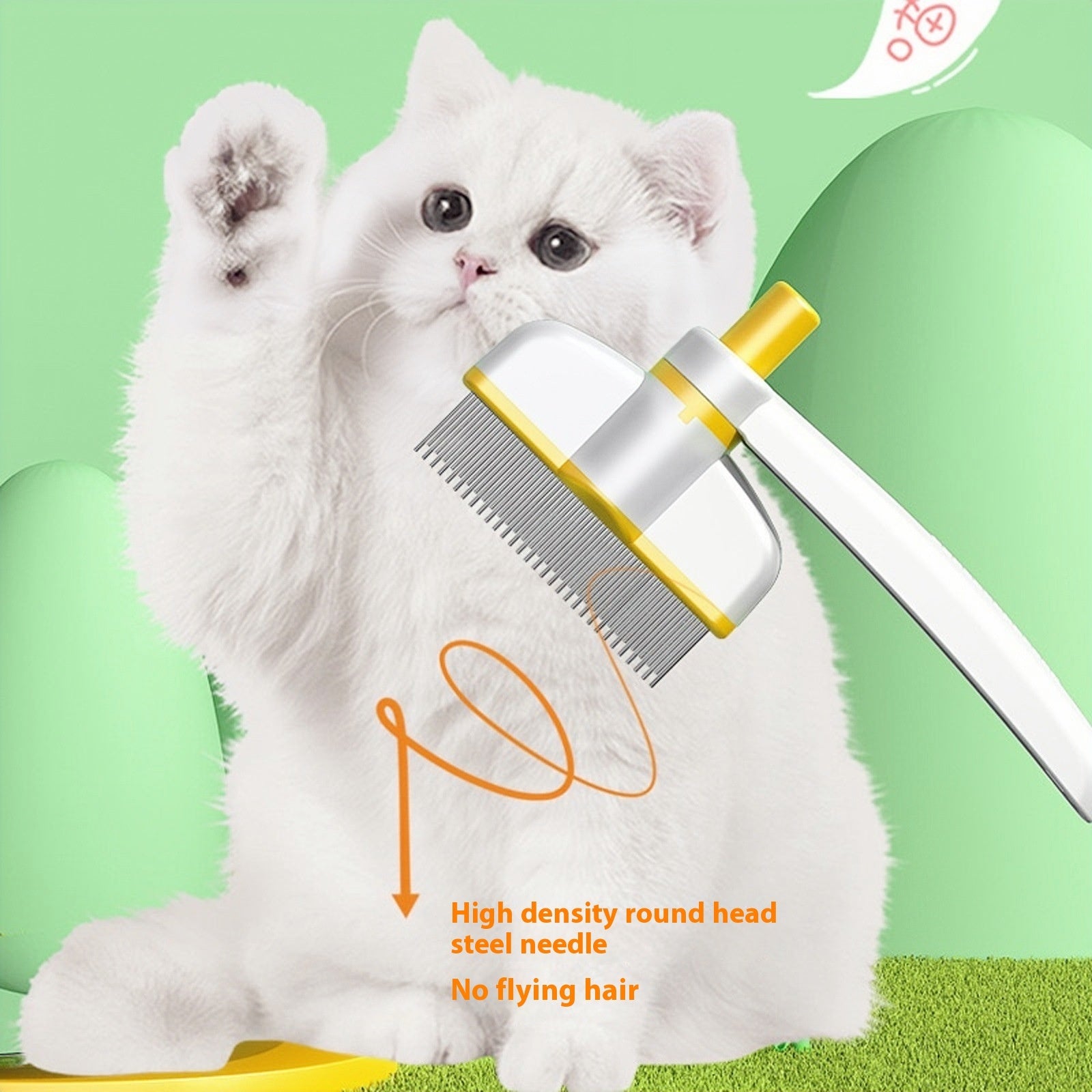 Peigne pour chat - Élimine les poils morts