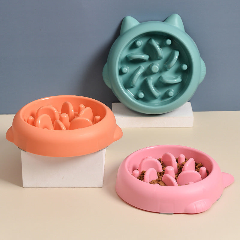 Gamelles anti-glouton pour animaux de compagnie (chien, chat)